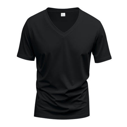 T-shirt fonctionnel pour hommes avec col V en matériau respirant Chic und Stil