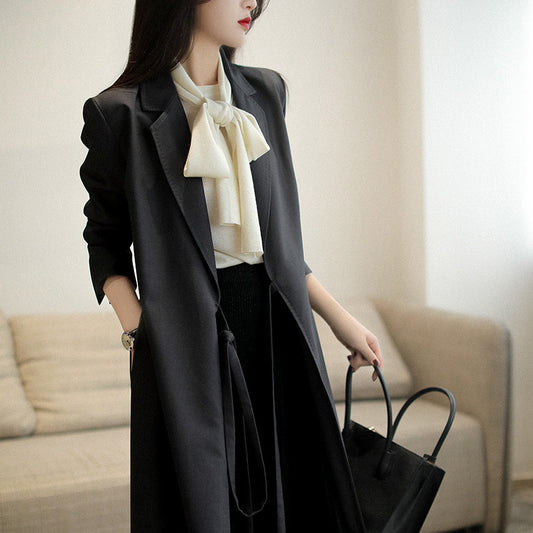 Robe midi élégante enveloppante pour femmes Chic und Stil