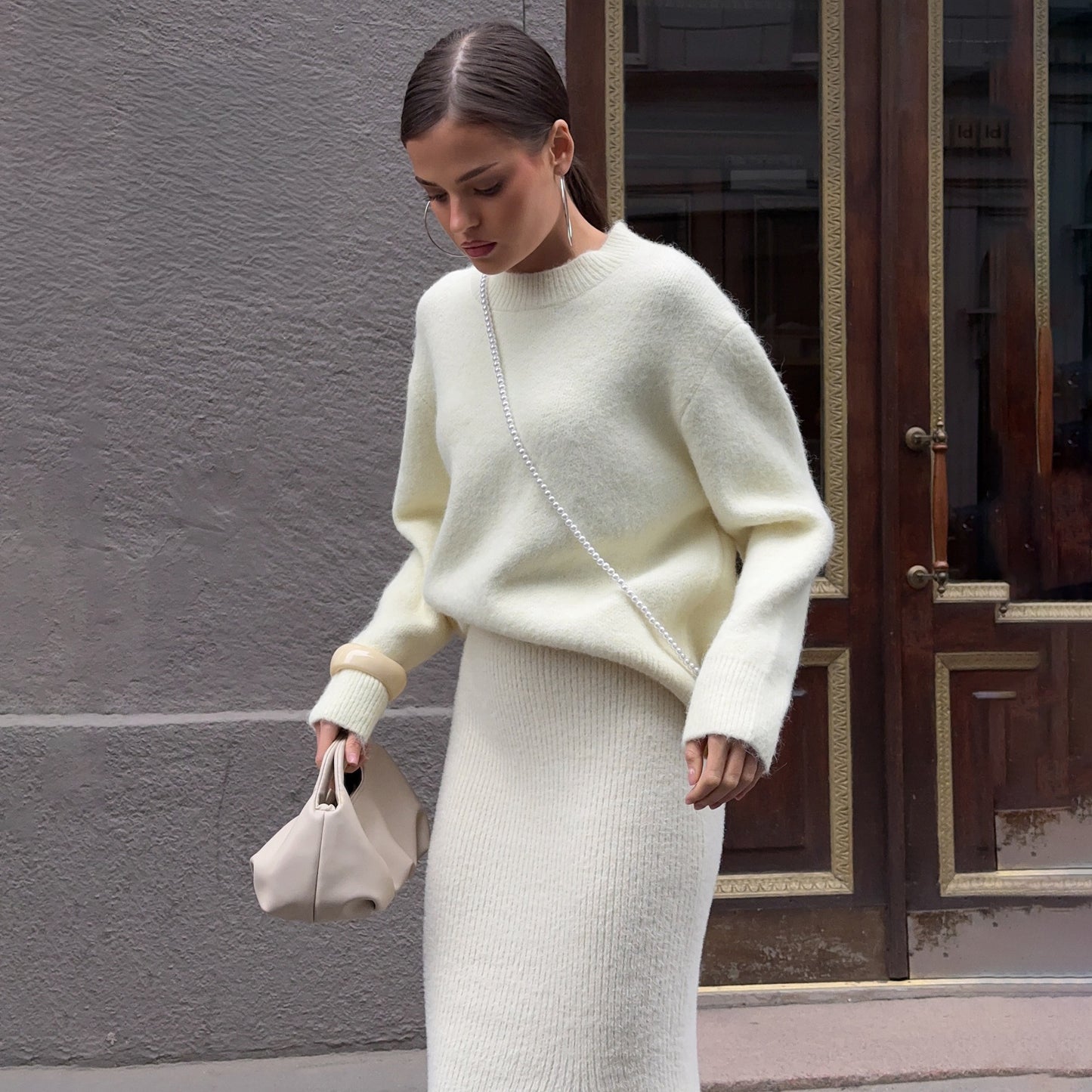 Femmes Pull-Jupe-Ensemble Chic und Stil
