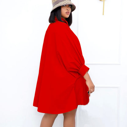 Chemise blouse oversize confortable pour femmes avec des manches en forme de ballon Chic und Stil