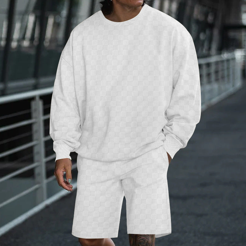 Chic and Style casual sweatshirt and shorts set for men
