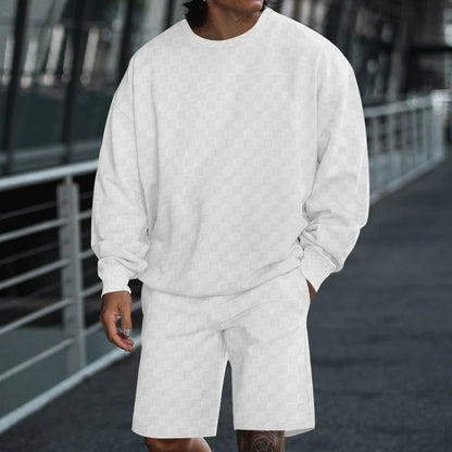 Chic and Style casual sweatshirt and shorts set for men
