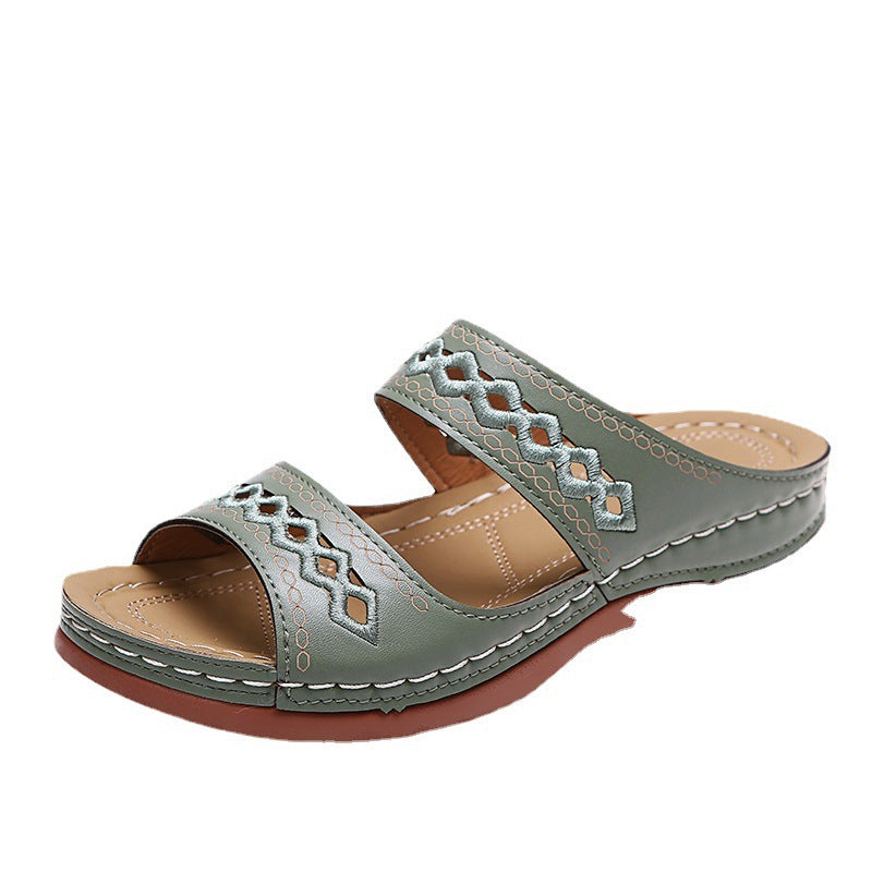 Sandales à enfiler décoratives Chic und Stil pour femmes