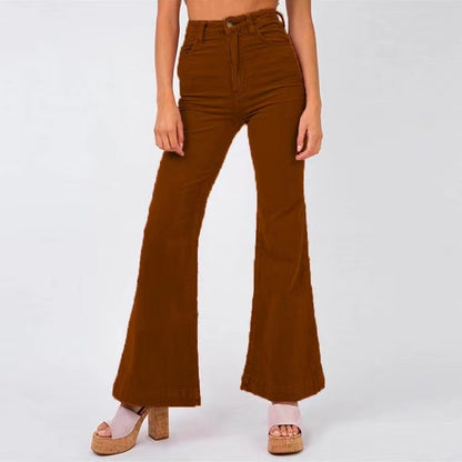 Wide leg pants for women with high waist and comfort belt Chic and Style