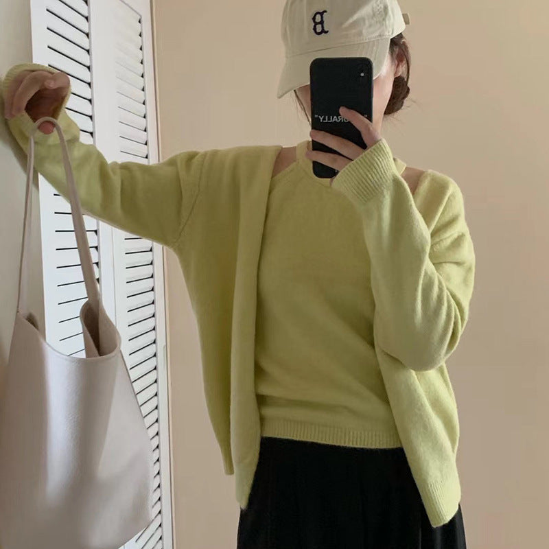 Cardigan en laine chaud pour femmes avec une coupe moderne et des manches décontractées Chic und Stil