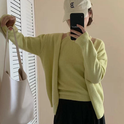 Cardigan en laine chaud pour femmes avec une coupe moderne et des manches décontractées Chic und Stil