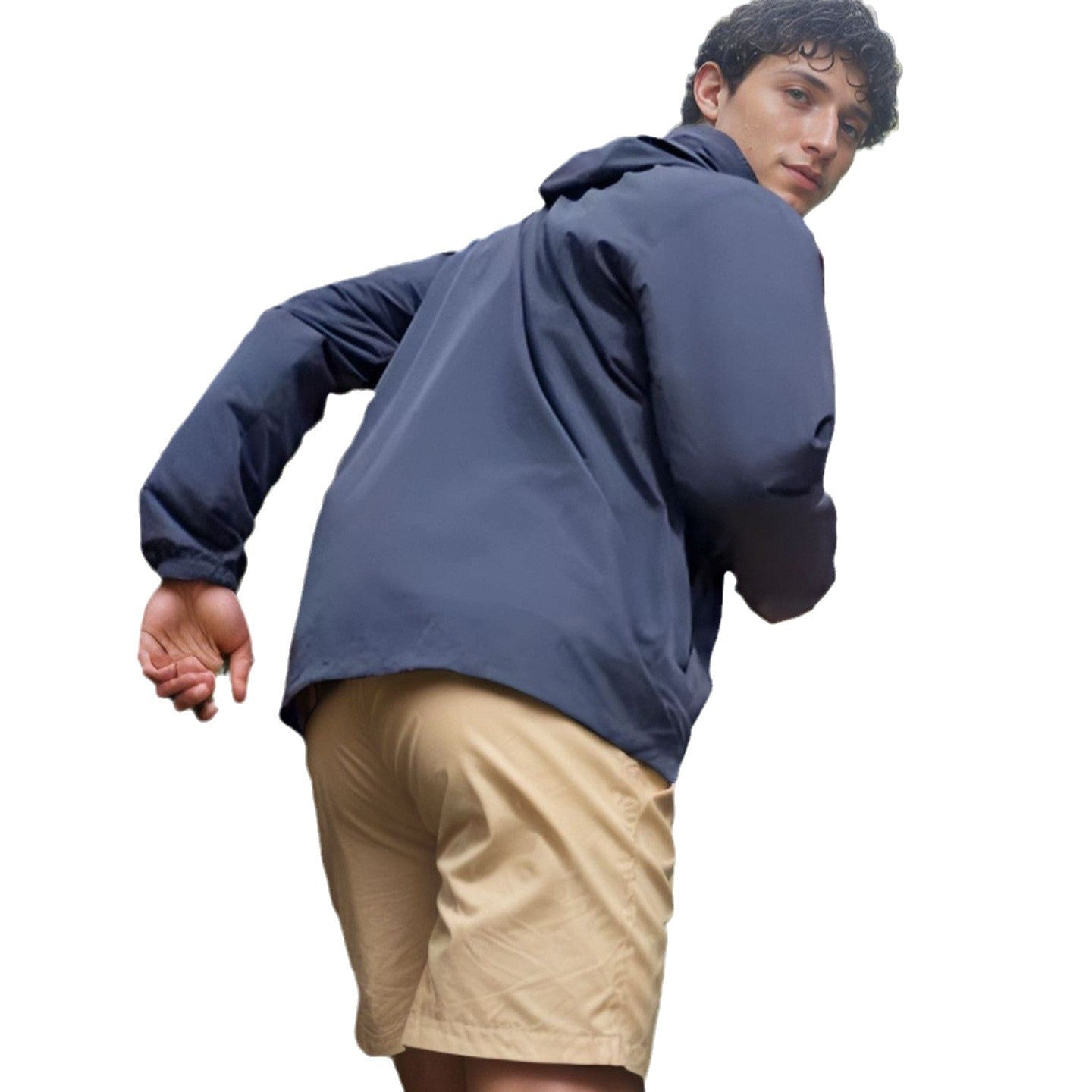 Functional transition jacket for men with adjustable collar Chic und Stil