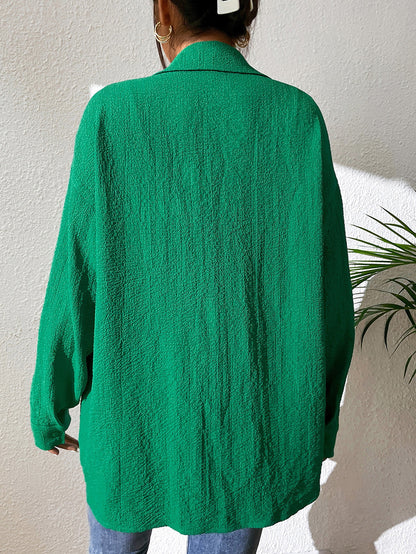 Chemise de loisirs légère pour femmes en tissu texturé Chic und Stil