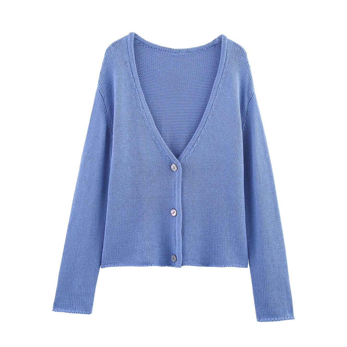 Dames cardigan avec décolleté en V et élégant fermeture à boutons Chic und Stil