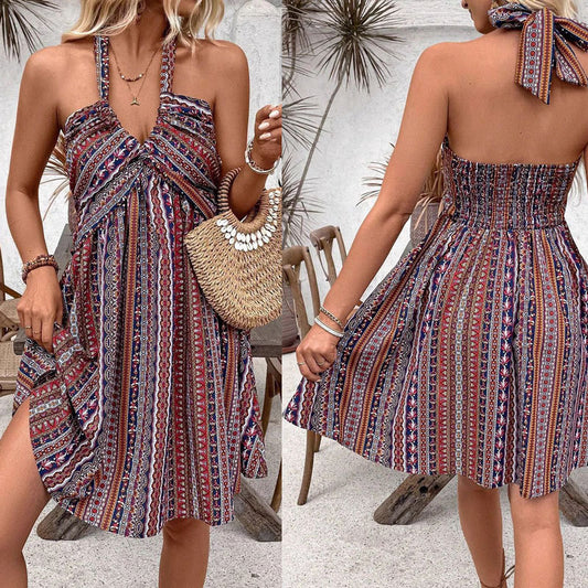 Robe à bretelles Bohemian Chic und Stil