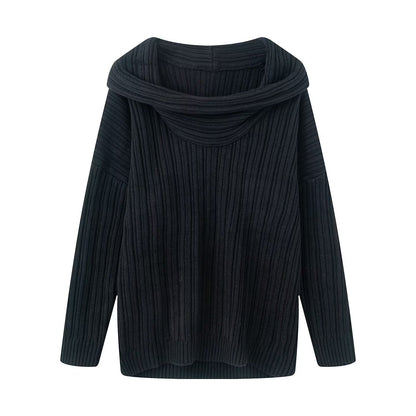 Pullover knit for women with an elegant turtleneck Chic und Stil