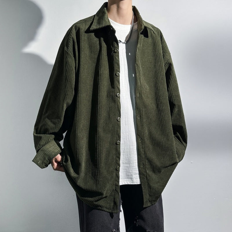 Dames Chemise Oversized en Corde Chic und Stil