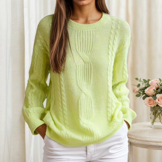 Pull en tricot pour femmes avec motif en relief et coupe décontractée Chic und Stil