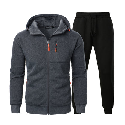 Men's sporty hoodie set and jogging pants with practical pockets Chic and Style