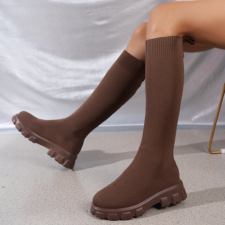 Bottes en nylon élégantes pour femmes avec semelle antidérapante Chic und Stil