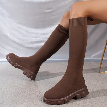 Bottes en nylon élégantes pour femmes avec semelle antidérapante Chic und Stil