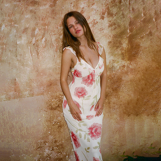 Dames robe de nuit à motif floral Chic und Stil