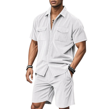 Homme chemise à manches courtes et ensemble de shorts Chic und Stil