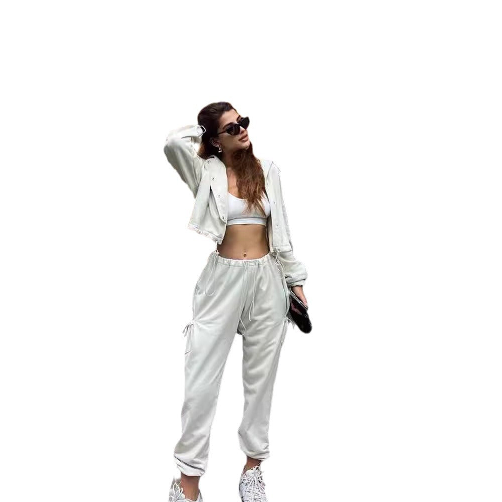 Dames confortable veste de jogging oversize et pantalon décontracté Chic und Stil