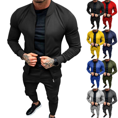 Costume de jogging pour hommes 2 pièces avec fermeture éclair moderne Chic und Stil