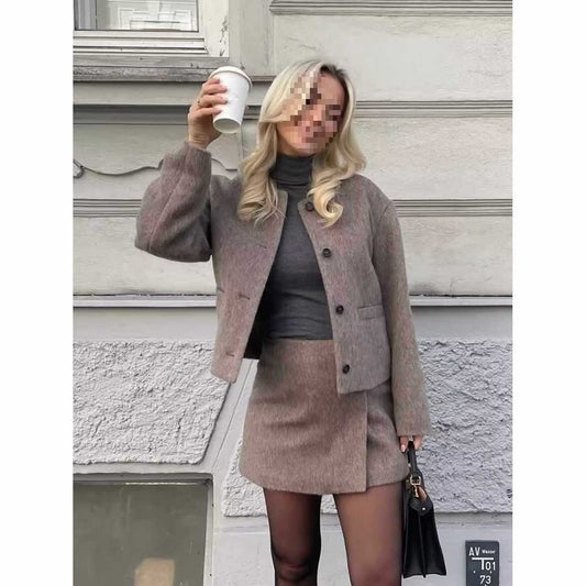 Dames élégante veste matelassée en fausse fourrure Chic und Stil