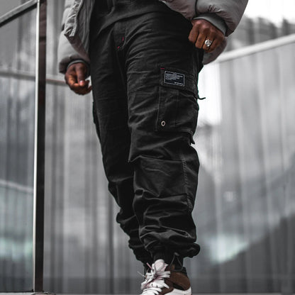 Pantalon cargo fonctionnel pour homme avec taille élastique et plusieurs poches Chic und Stil