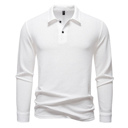 Chemise polo pour homme avec surface structurée et col moderne Chic und Stil