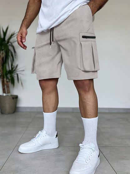 Shorts cargo utilitaires pour hommes avec poches à fermeture éclair Chic und Stil