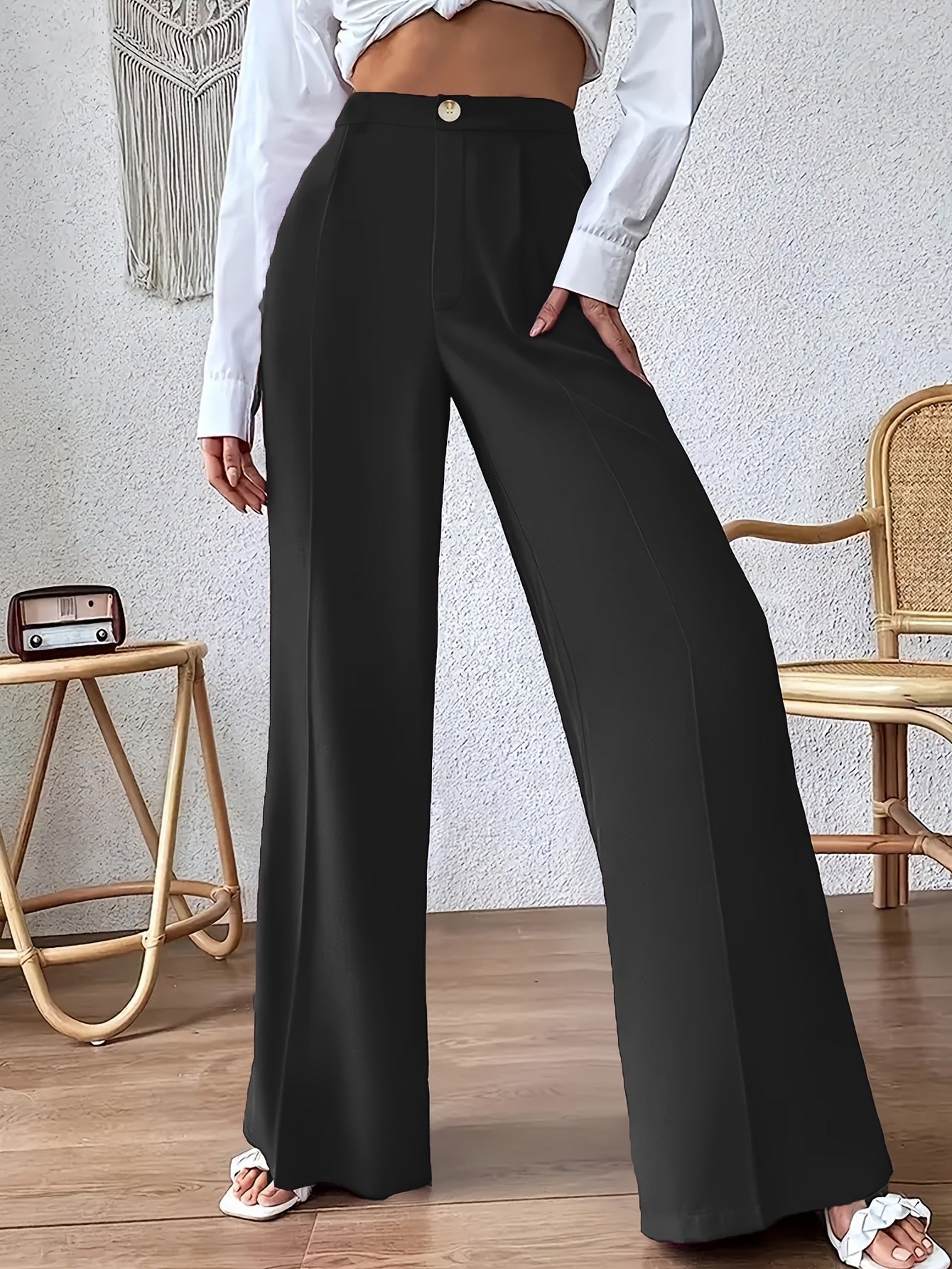 Women High-waisted Elegant and Loose Pants Chic and Style
