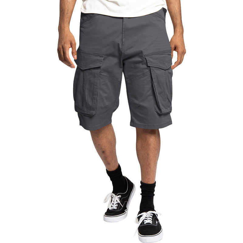 Shorts cargo pour hommes avec poches polyvalentes et taille élastique Chic und Stil