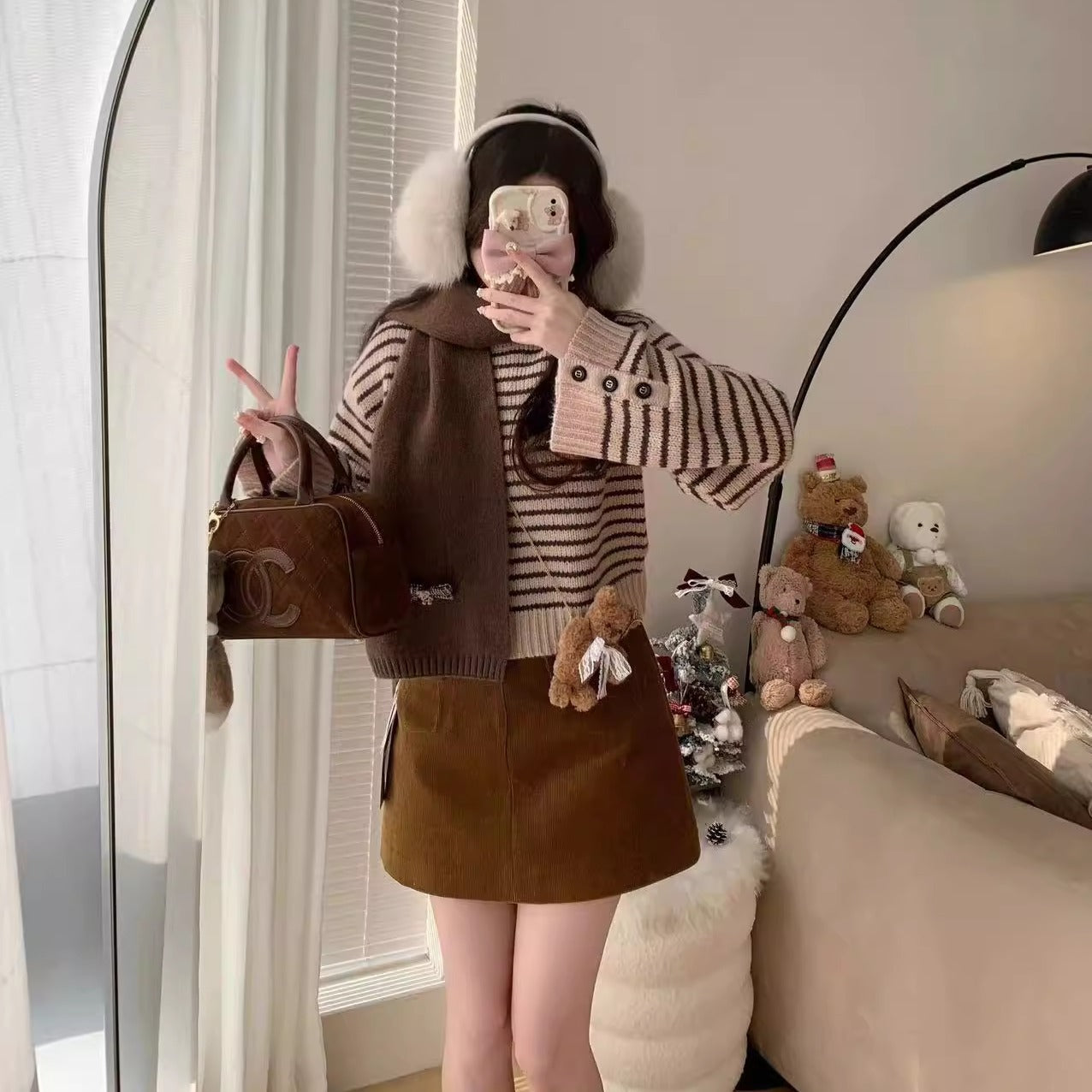 Pull en tricot pour femmes avec poche kangourou et coupe généreuse Chic und Stil