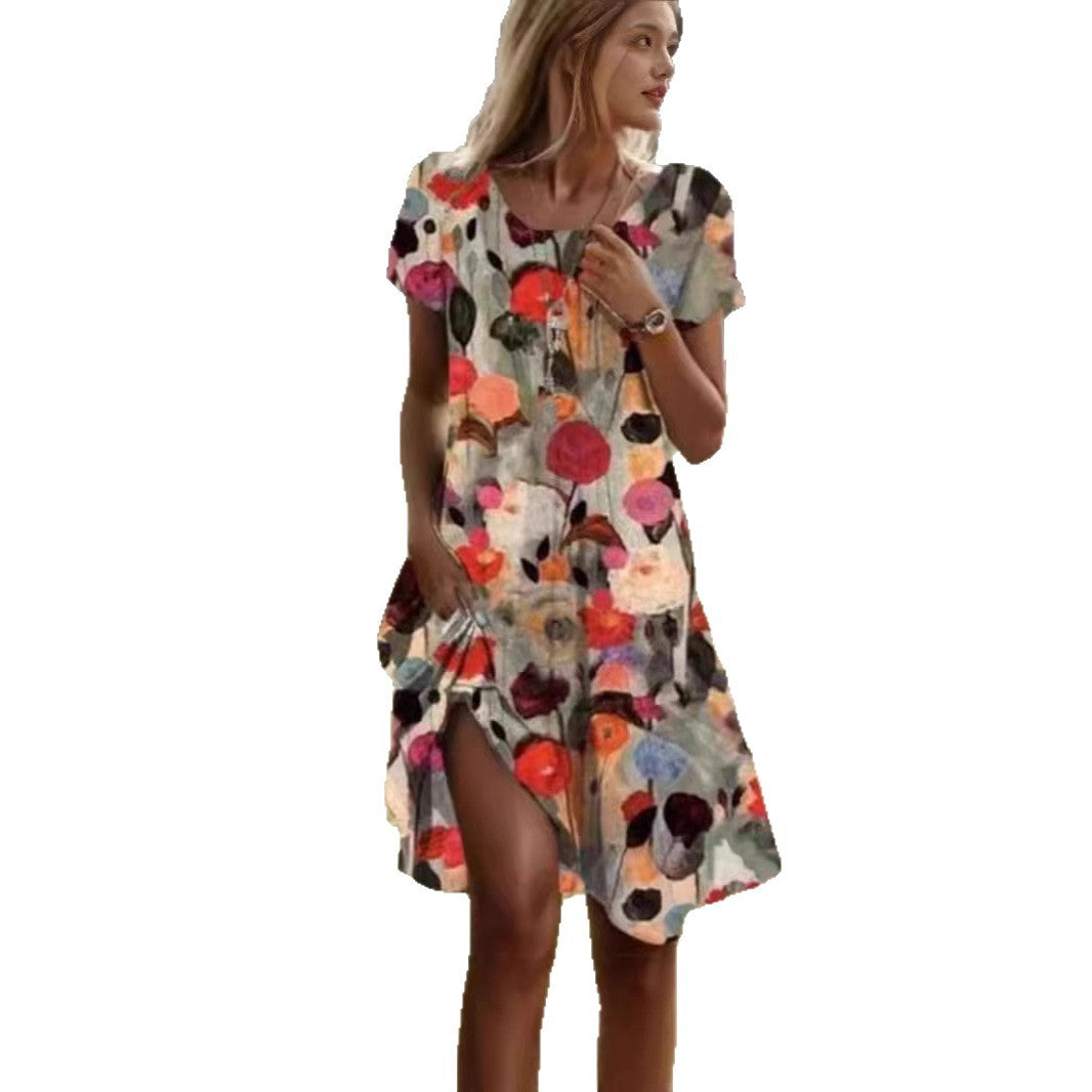 Robe de loisirs pour femmes avec design floral Chic und Stil