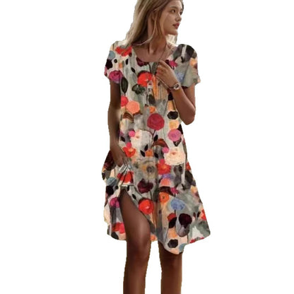 Robe de loisirs pour femmes avec design floral Chic und Stil