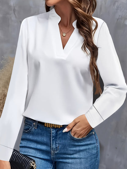 Chemisier femme avec décolleté en V et design élégant Chic und Stil