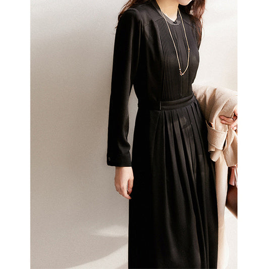 Robe maxi plissée élégante pour femmes Chic und Stil 1750847077