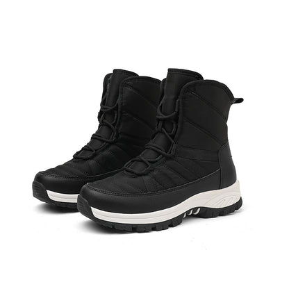 Bottes d'hiver pour femmes imperméables, rembourrées, avec semelle antidérapante et système de laçage rapide élastique Chic und Stil