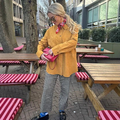 Chemise overshirt en daim pour femmes Chic und Stil