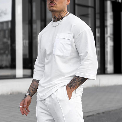 Casual sports set for men with oversized t-shirt and comfortable jogger pants Chic and Style