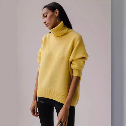 Pull à col loop pour femmes en matériau doux Chic und Stil