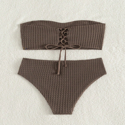 Dames Ensemble de bikini bandeau structuré Chic und Stil