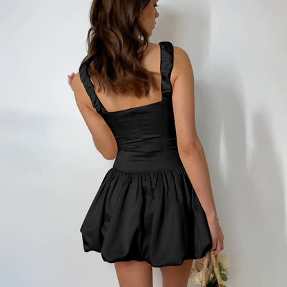 Robe mini à volants pour femmes avec ourlet froncé Chic und Stil