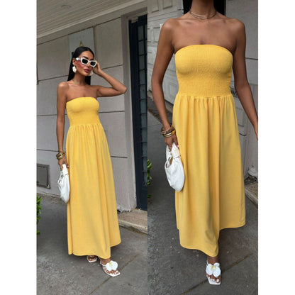 Robe maxi sans bretelles Chic und Stil