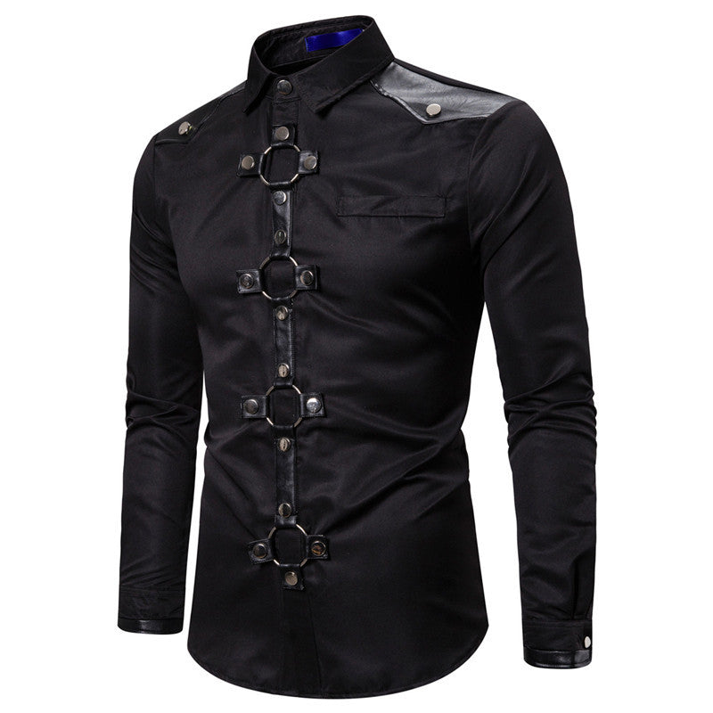 Chemise à manches longues moderne pour homme avec détail en anneau stylé Chic und Stil