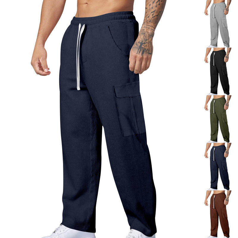 Casual cargo pants for men with elastic waist and practical pockets Chic and Style