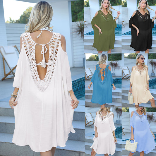 Robe de plage en crochet léger pour femmes Chic und Stil