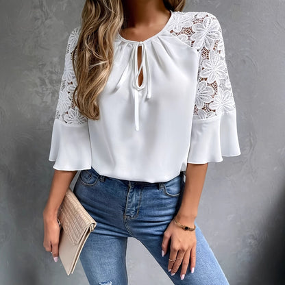 Blouse élégante pour femmes avec détail en dentelle Chic und Stil