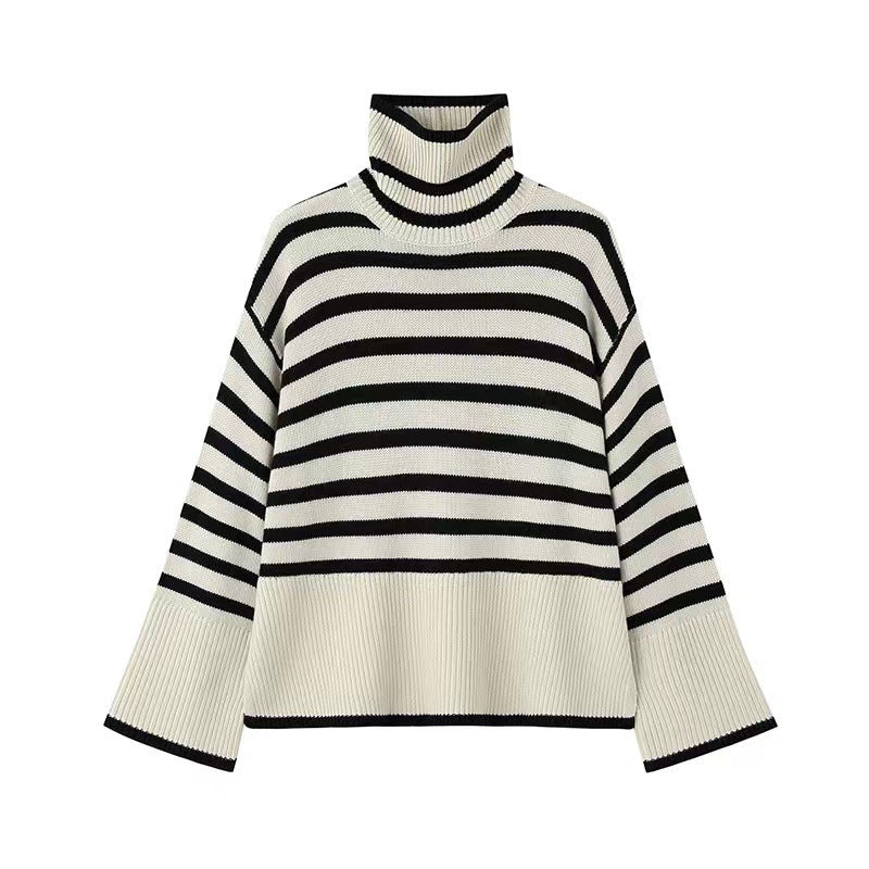 Pullover for women with turtleneck and wide sleeves Chic and Style