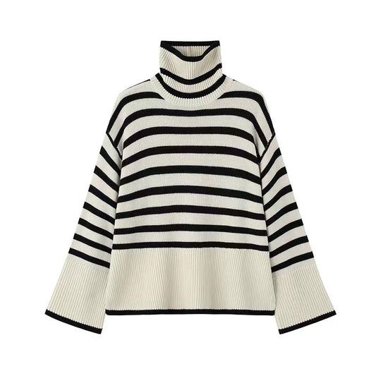 Pullover for women with turtleneck and wide sleeves Chic and Style