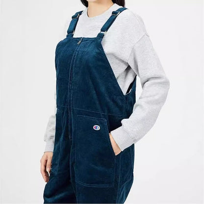 Dame Salopette en corduroy décontractée avec poches pratiques Chic und Stil
