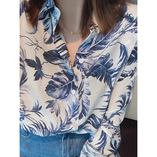 Chemisier à boutons tropical femme Chic und Stil